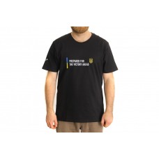 Футболка патріотична BM Parts, чорна, XL (100% бавовна)