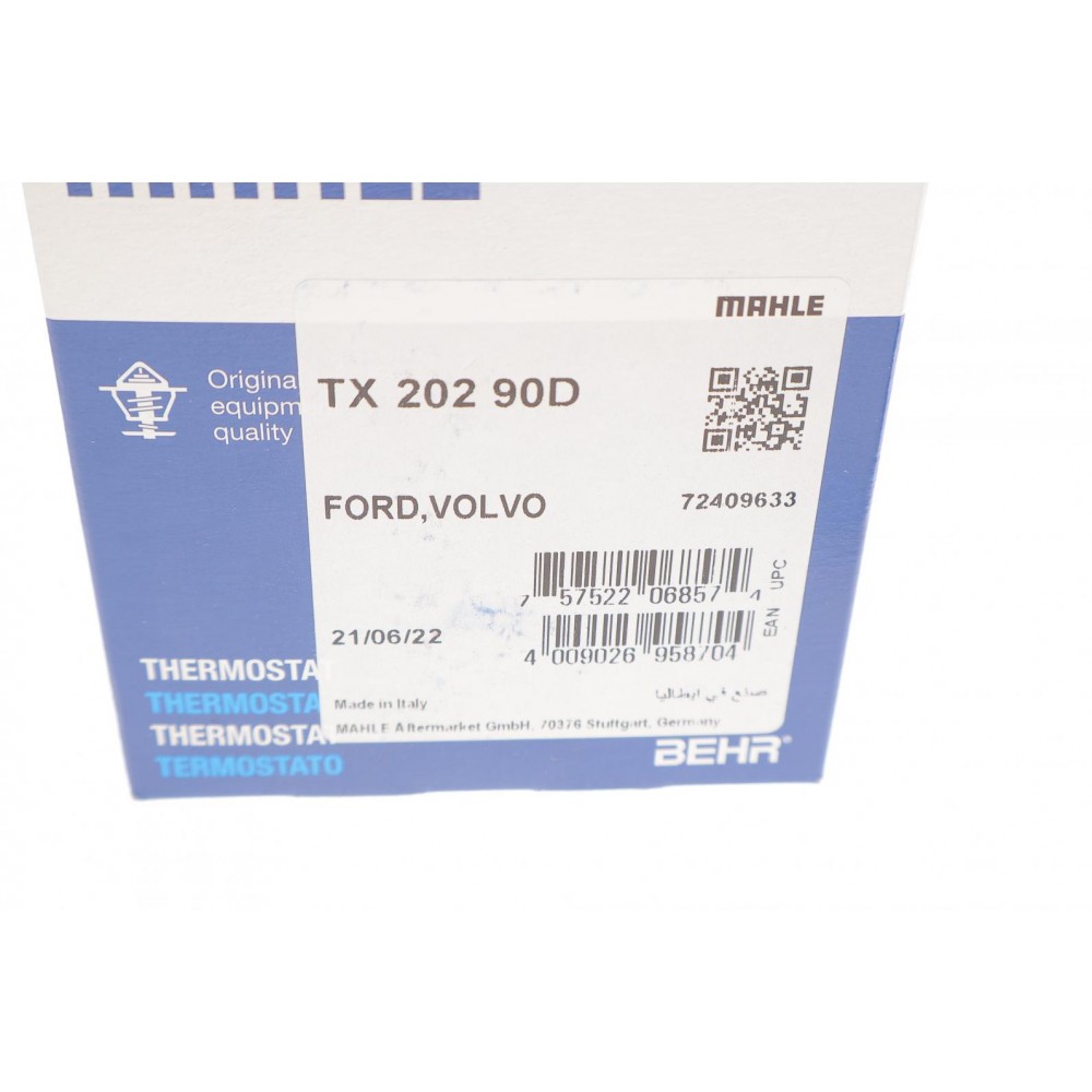 Термостат Ford Focus II/Mondeo IV/Volvo XC70 II/V70 III/ S80 II 2.5/V50/C70 II 2.4/2.5