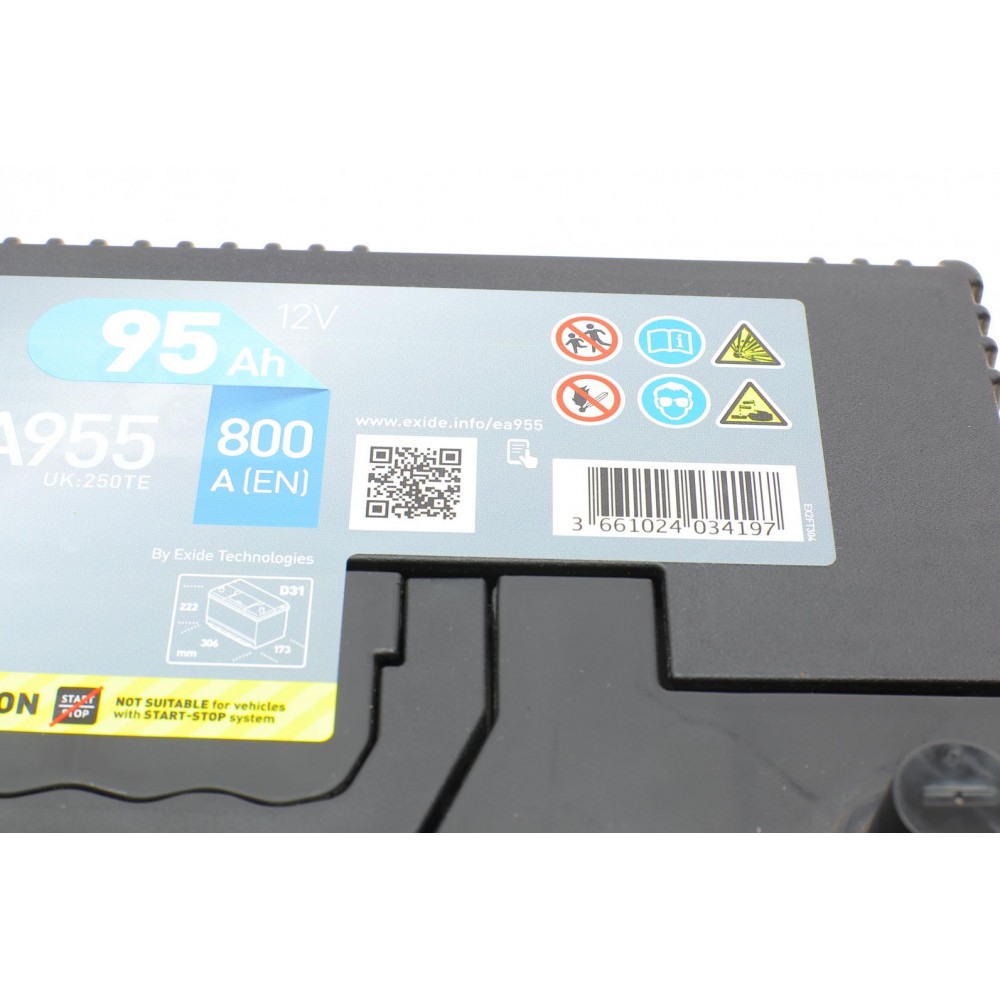 Акумуляторна батарея 95Ah/800A (306x173x222/+L/B01) Premium Азія