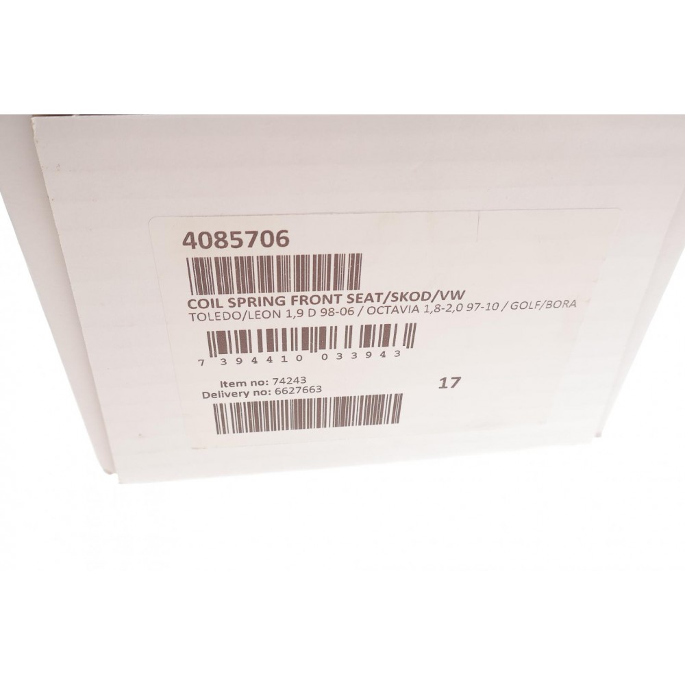 Пружина (передня) Seat Leon/Toledo 1.9TDI/SDI 99-06/Skoda Octavia 1.8/T/1.9SDI/TDI/2.0 96-10