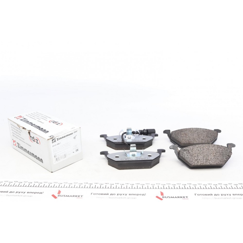 Колодки гальмівні (передні) VW Caddy 03-15 (Ate-Teves) (з датчиком) (з низьким продукуванням пилу)
