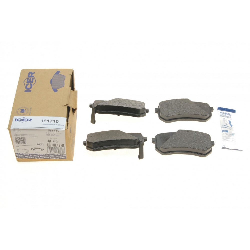 Колодки гальмівні (задні) Hyundai i10 07-16/Kia Picanto 04-/Ray 11-