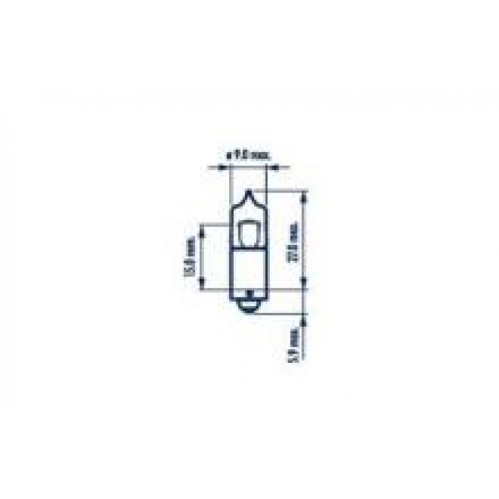 Автолампа H20W 12V 20W BA9s