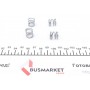 Комплект пружинок колодок ручника Renault Megane I -03 (203x38) Bendix