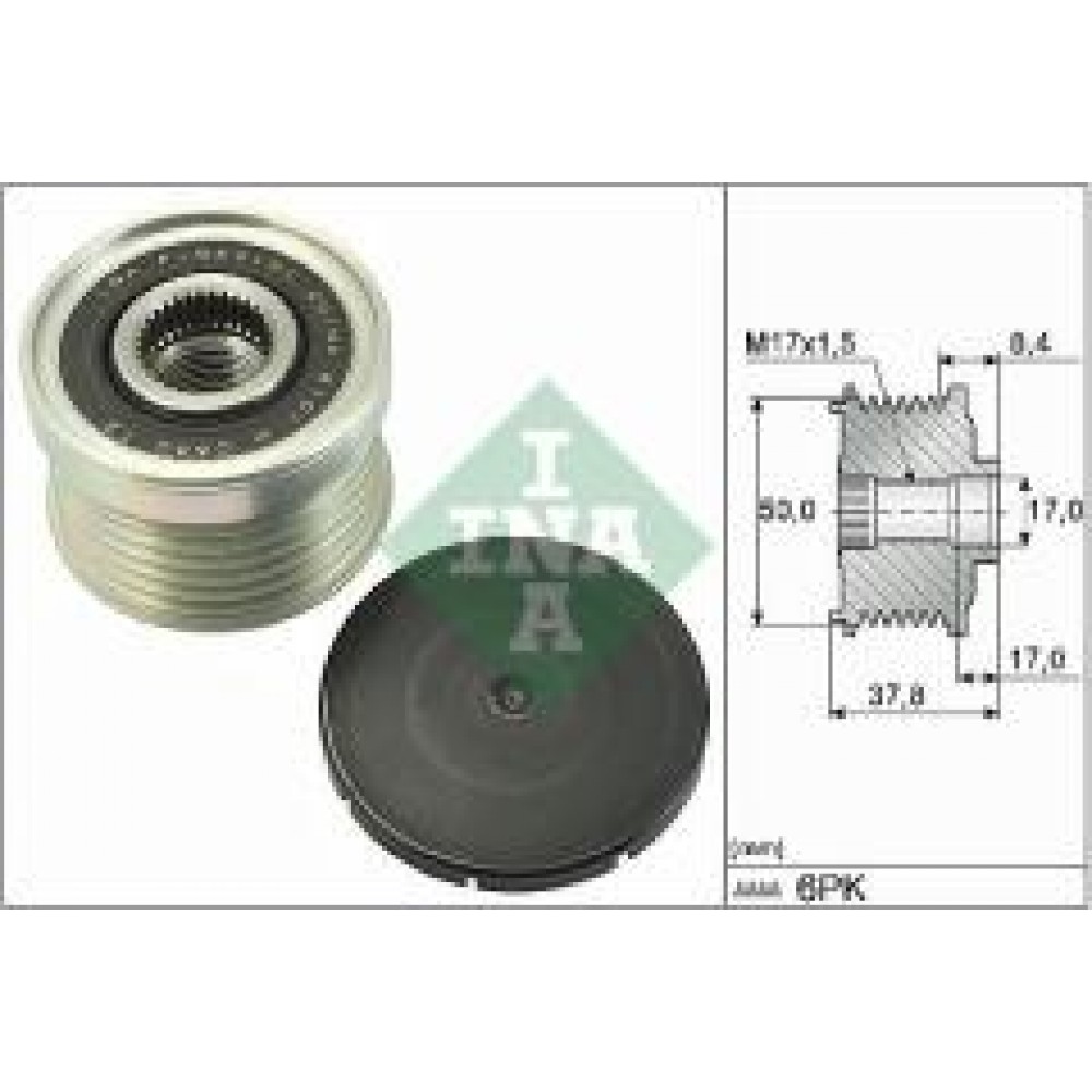 Шків генератора Nissan Qashqai 2.0 14-