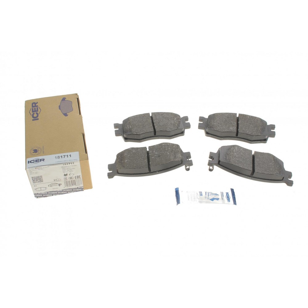 Колодки гальмівні (передні) Kia Rio II 05-/Hyundai i20 08-15/Accent 05-10