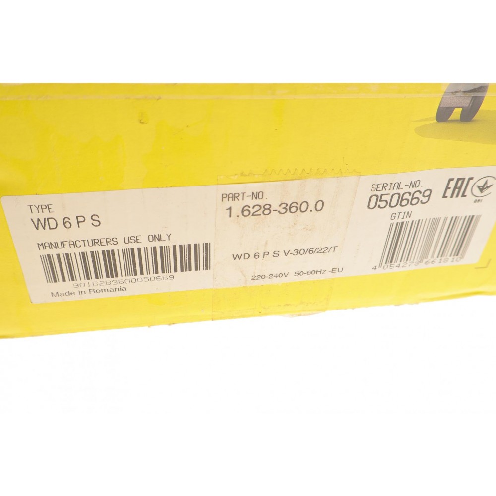 Пилосос для сухого прибирання WD 6 P S V-30/6/22/T (1300Вт)