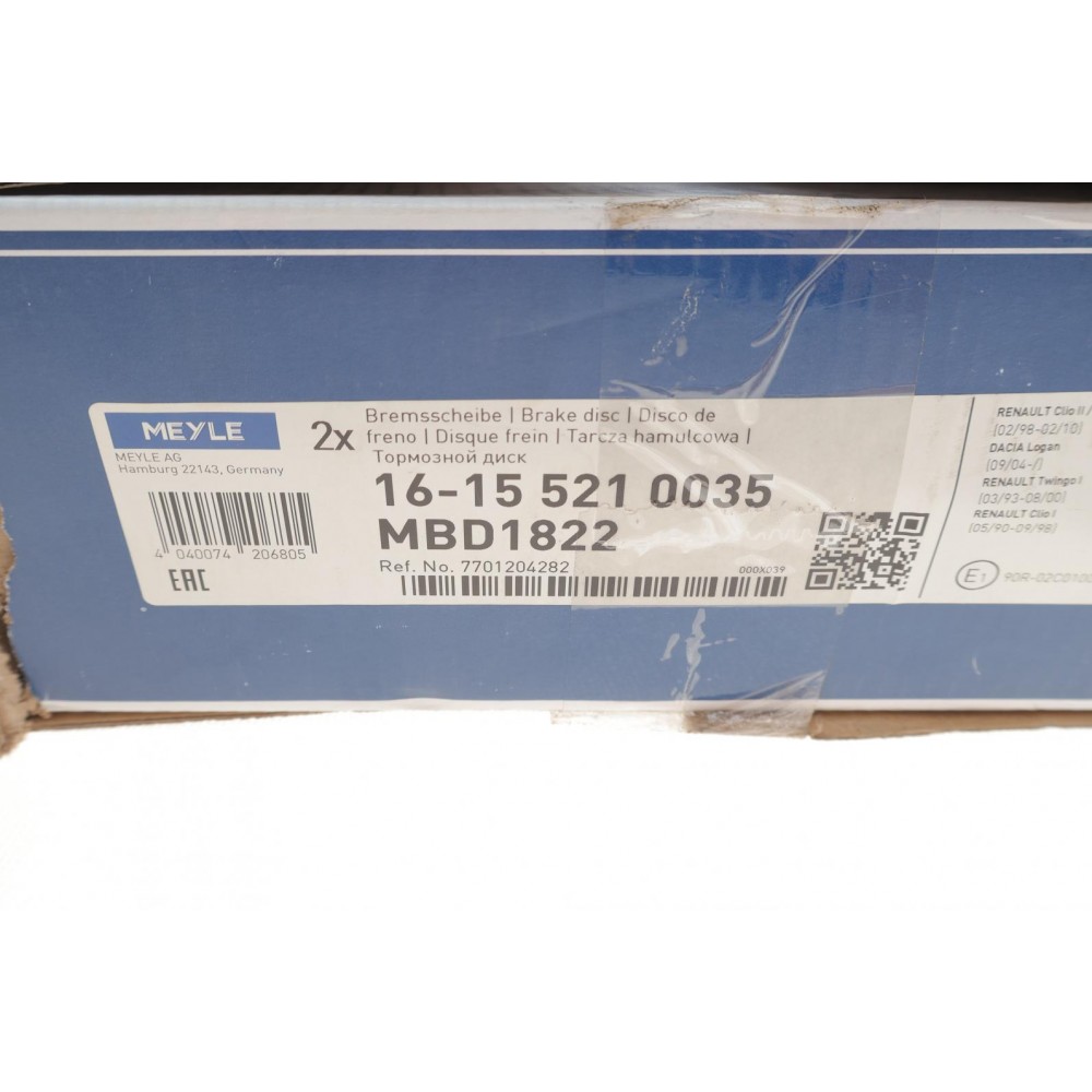 Диск гальмівний (передній) Renault Megane/ Clio 1.2-1.9 90-03 (238x12)