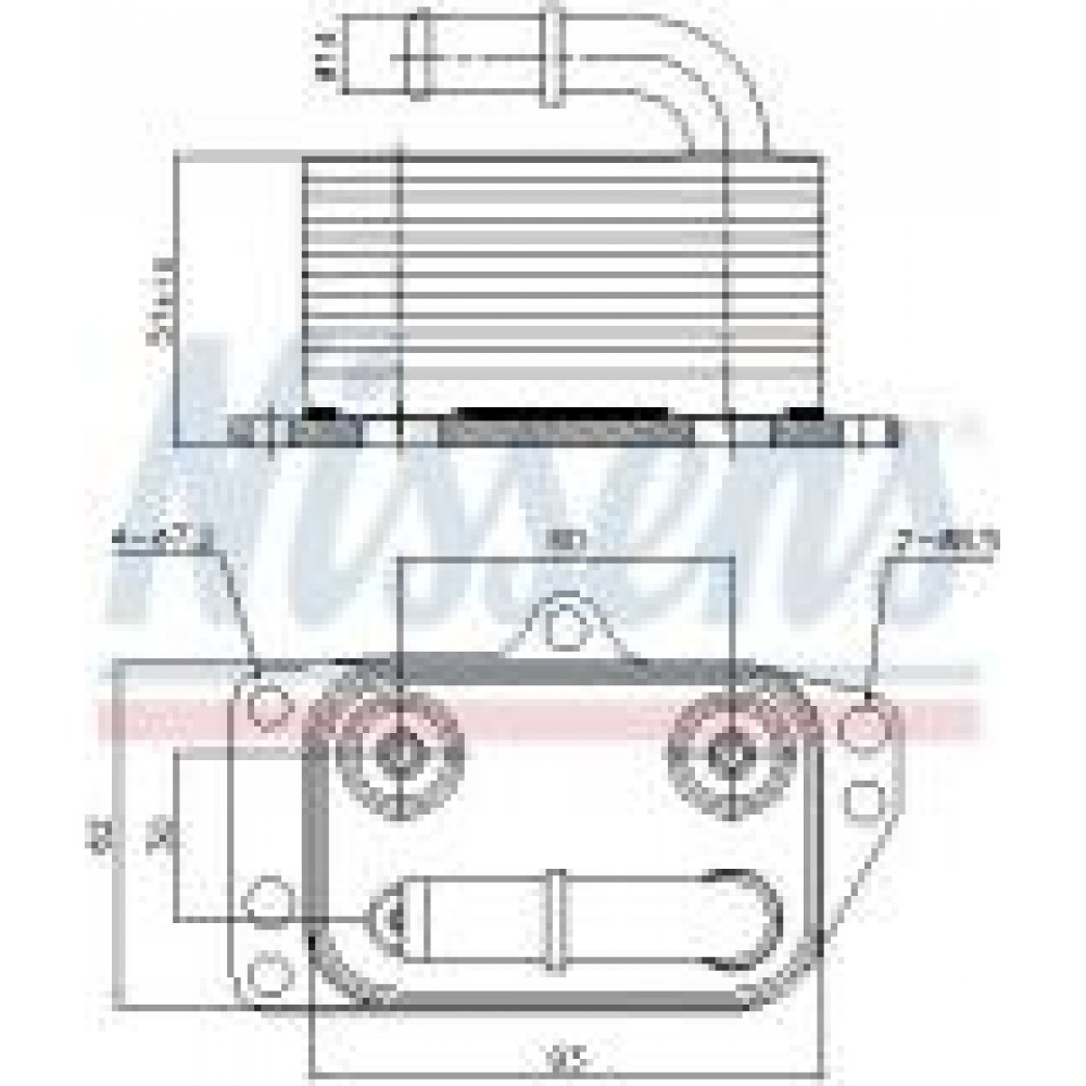 Радіатор масляний Citroen Jumpy/Peugeot Expert 2.0i 07- (теплообмінник)