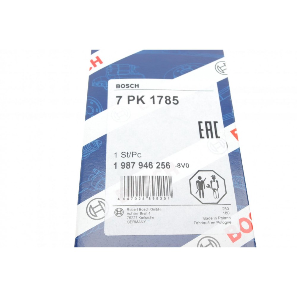 Ремінь генератора Renault Megane/Scenic 1.4 09-/Honda Accord/CR-V 2.2 i-CTDi 04- (7PK1785)