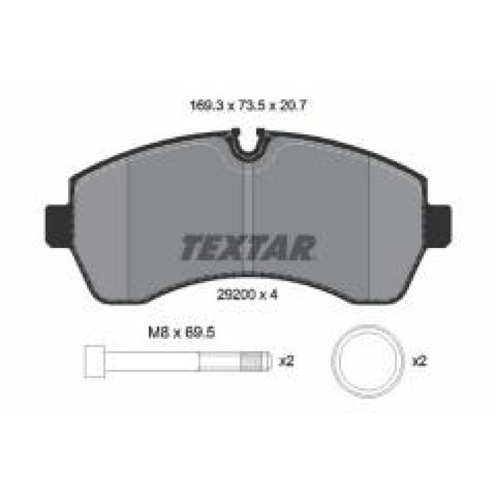 Колодки гальмівні (передні) MB Sprinter (W907/W910) 18- (Brembo) Q+