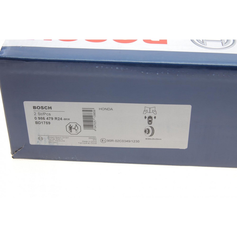 Диск гальмівний (передній) Honda Civic/CR-V 2.0/2.2 CTDi 01- (300x25) (вентильований)