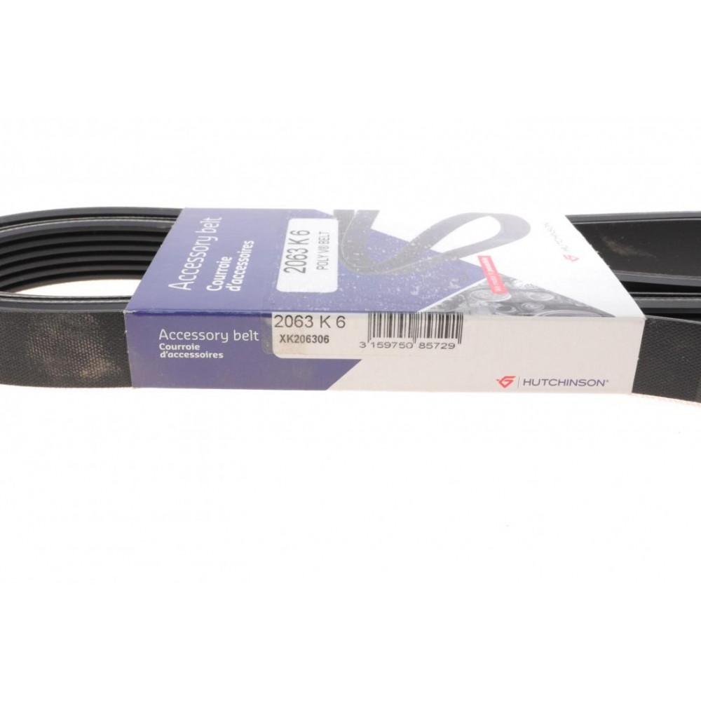 Ремінь генератора BMW 3(E90/E91/E92) 3.0D 06-13/5(E70) 3.0D 06-13/X3(E83) 3.0D 04-11 (6PK2063)