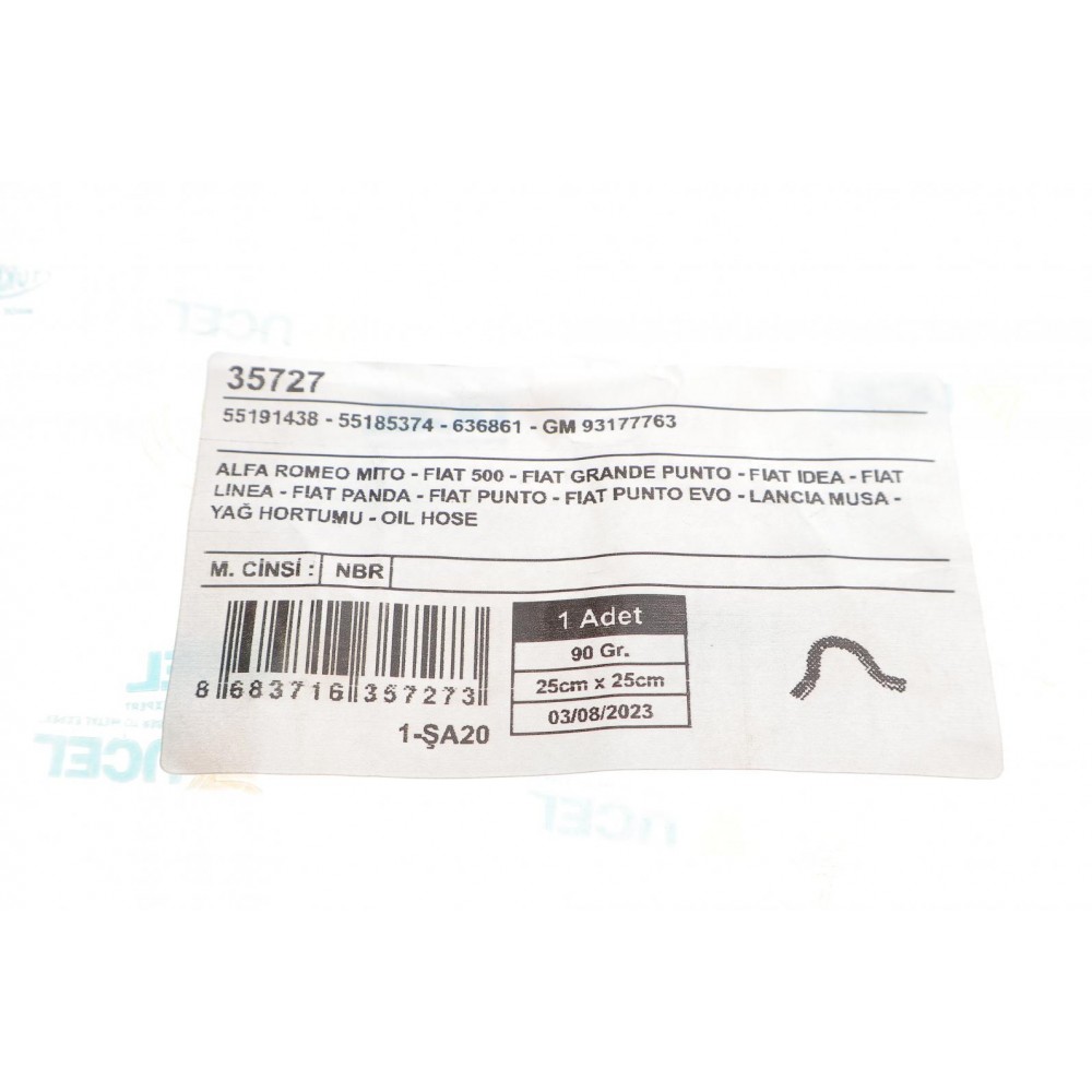 Патрубок системи охолодження Opel Astra H 1.3 CDTI 05-10/Fiat Punto 1.3D/JTD 16V 03-