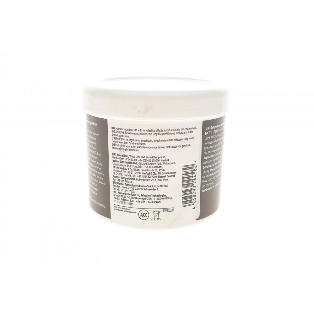LOCTITE LB 8150, 500g Протизадирна змазка з графітом (до +900°С.)