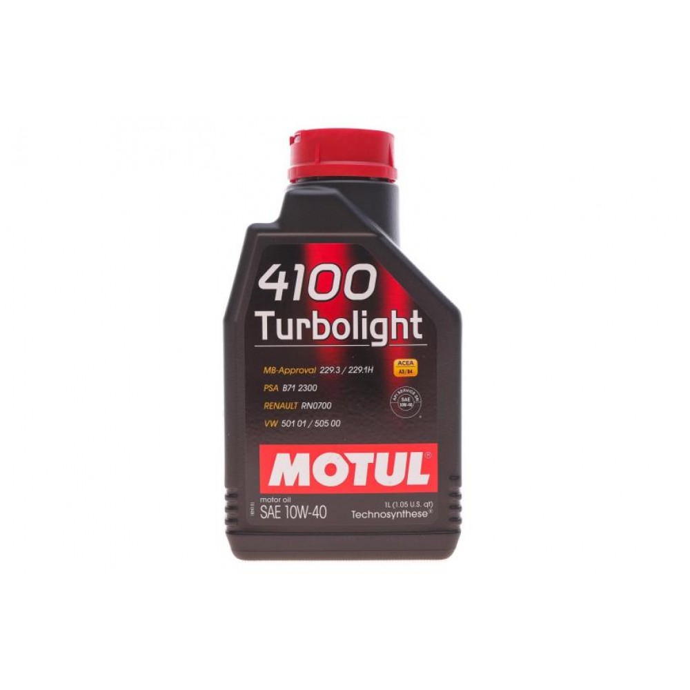 Олива 10W40 Turbolight 4100 (1L) (VW 501.01/505.00/MB 229.3/RN 0700/PSA B71 2300) заміна на 387701