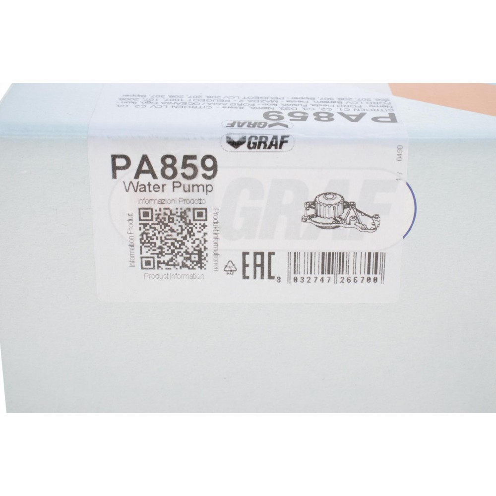 Помпа води Citroen C1/C2/C3/Nemo/Ford Fiesta/Peugeot 206/307 1.4HDI/TDCI 02- (21z) (B/B) (20 лоп.)