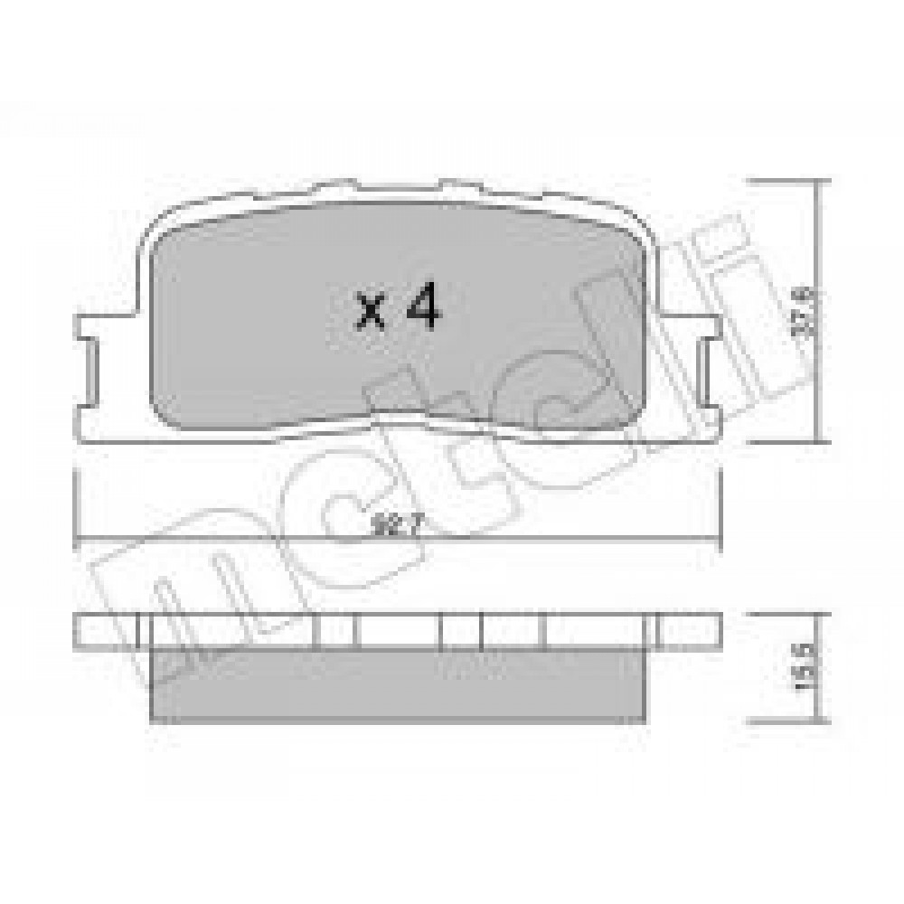 Колодки гальмівні (задні) Toyota Camry 01-11/Highlander 00-03/Lexus ES 96-06
