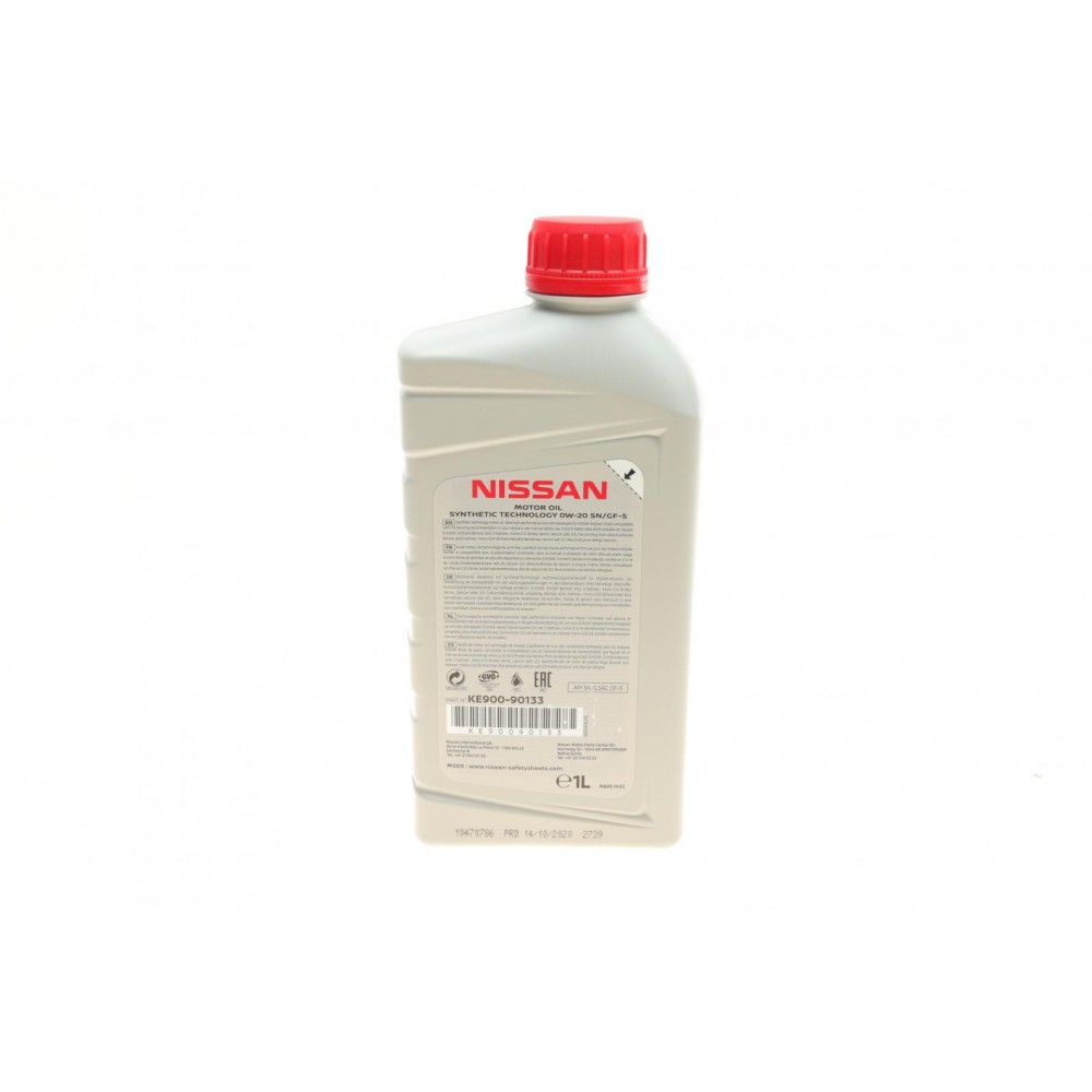 Олива 0W20 Nissan Motor Oil (1L) (SN/GF-5)