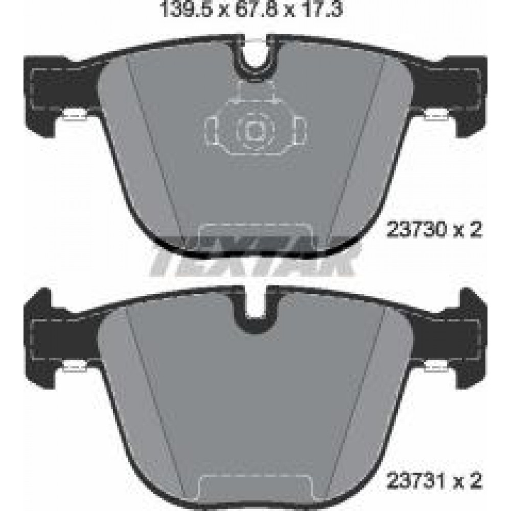 Колодки гальмівні (задні) BMW 5 (E60/65)/X5 (E70/F15)/X6 (E71/E72) 3.0-4.4 08- (Teves) Q+