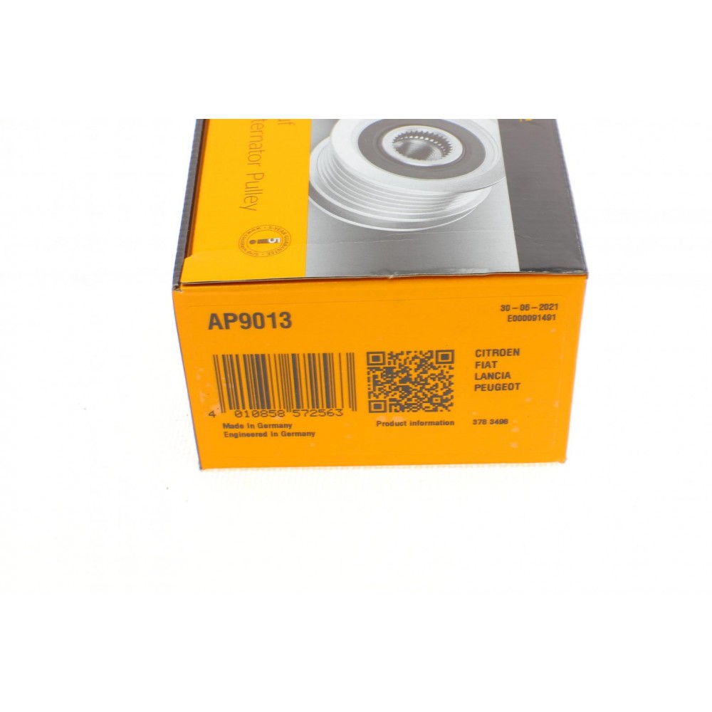 Шків генератора Citroen Berlingo/Jumpy/Peugeot Boxer/Expert/Partner 1.6-2.2HDI 00-