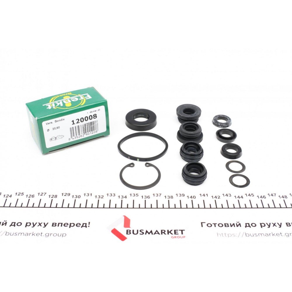 Ремкомплект циліндра гальмівного (головного) Peugeot 306/Renault Megane I/VW Golf II (d=20,6mm) Bendix
