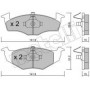 Колодки гальмівні (передні) Seat Cordoba/Ibiza II 93-02/VW Golf III 91-99/Polo 95-02
