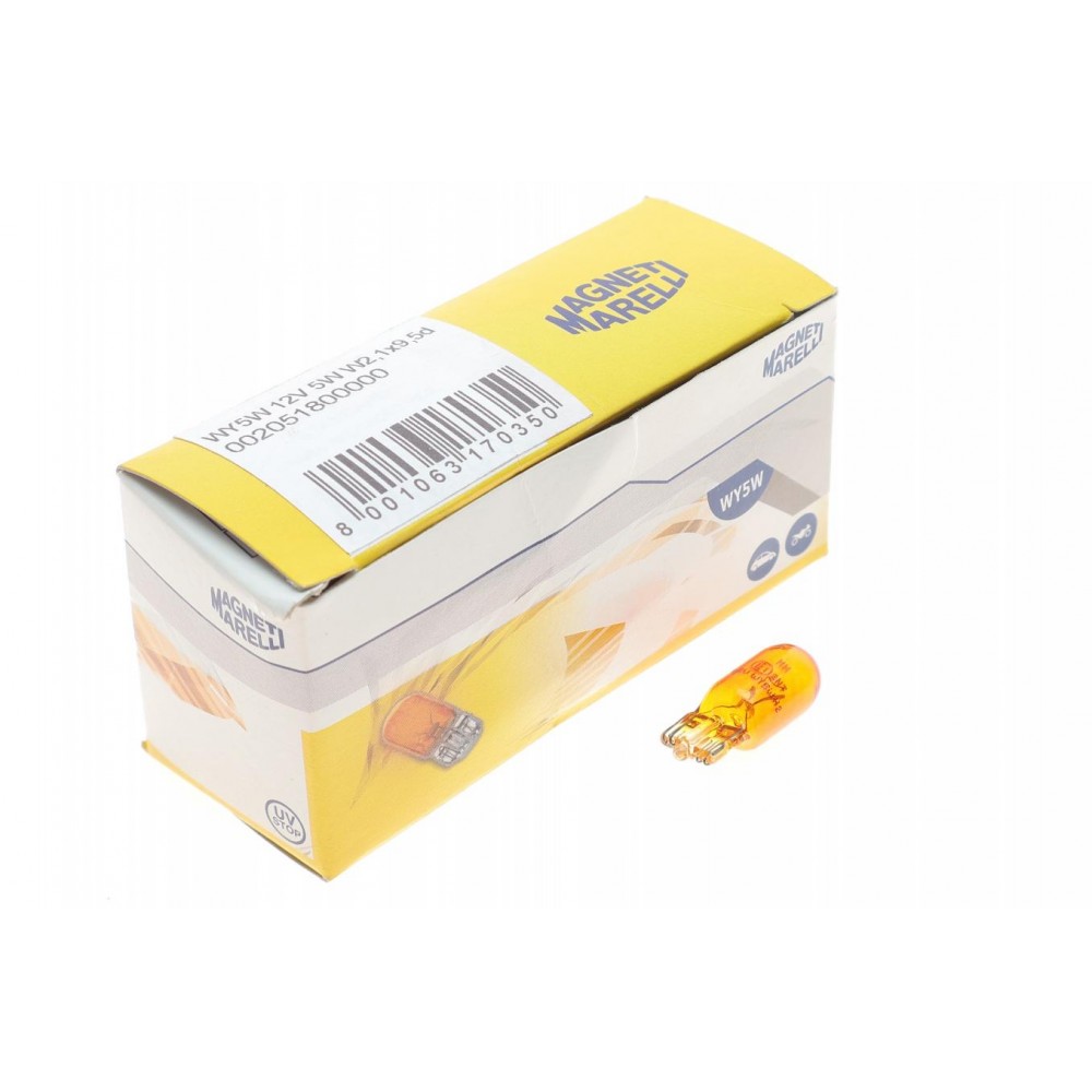 Автолампа WY5W 12V 5W W2.1x9.5d Standard (без цоколя, жовта) (WY5W 12V)