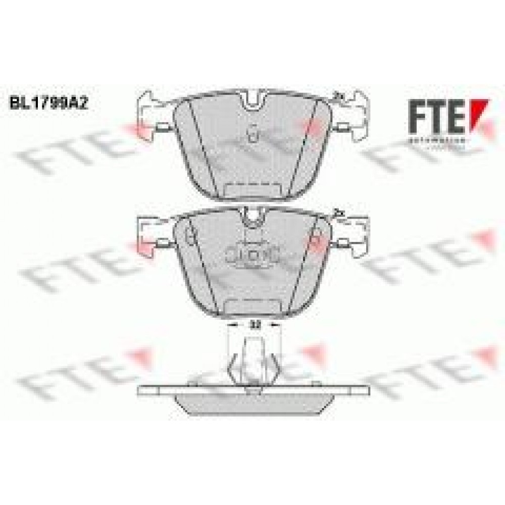 Колодки гальмівні (задні) BMW 5 (E60/65)/X5 (E70/F15)/X6 (E71/E72) 3.0-4.4 08-