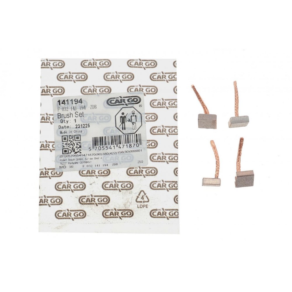 Щітки стартера Opel Astra F/G 94-03 = 141194