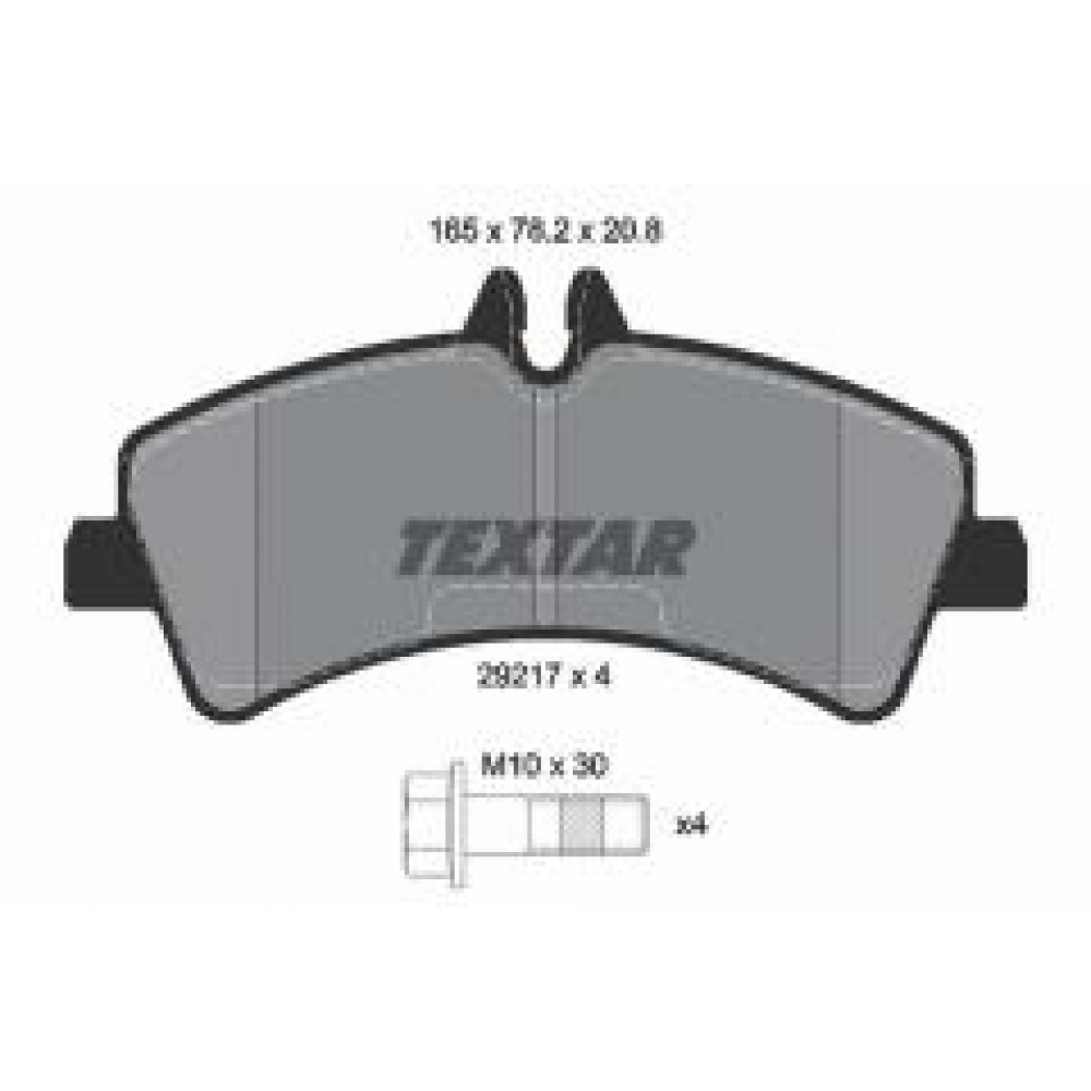 Колодки гальмівні (задні) MB Sprinter 509-519 CDI/VW Crafter 50 06- (спарка) (Bosch) Q+