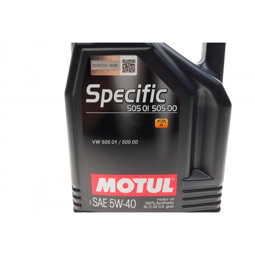 Олива 5W40 Specific  505.01 505.00 (5L) (VW 505.01/505.00) (101575) знято з виробн/заміна на 843451
