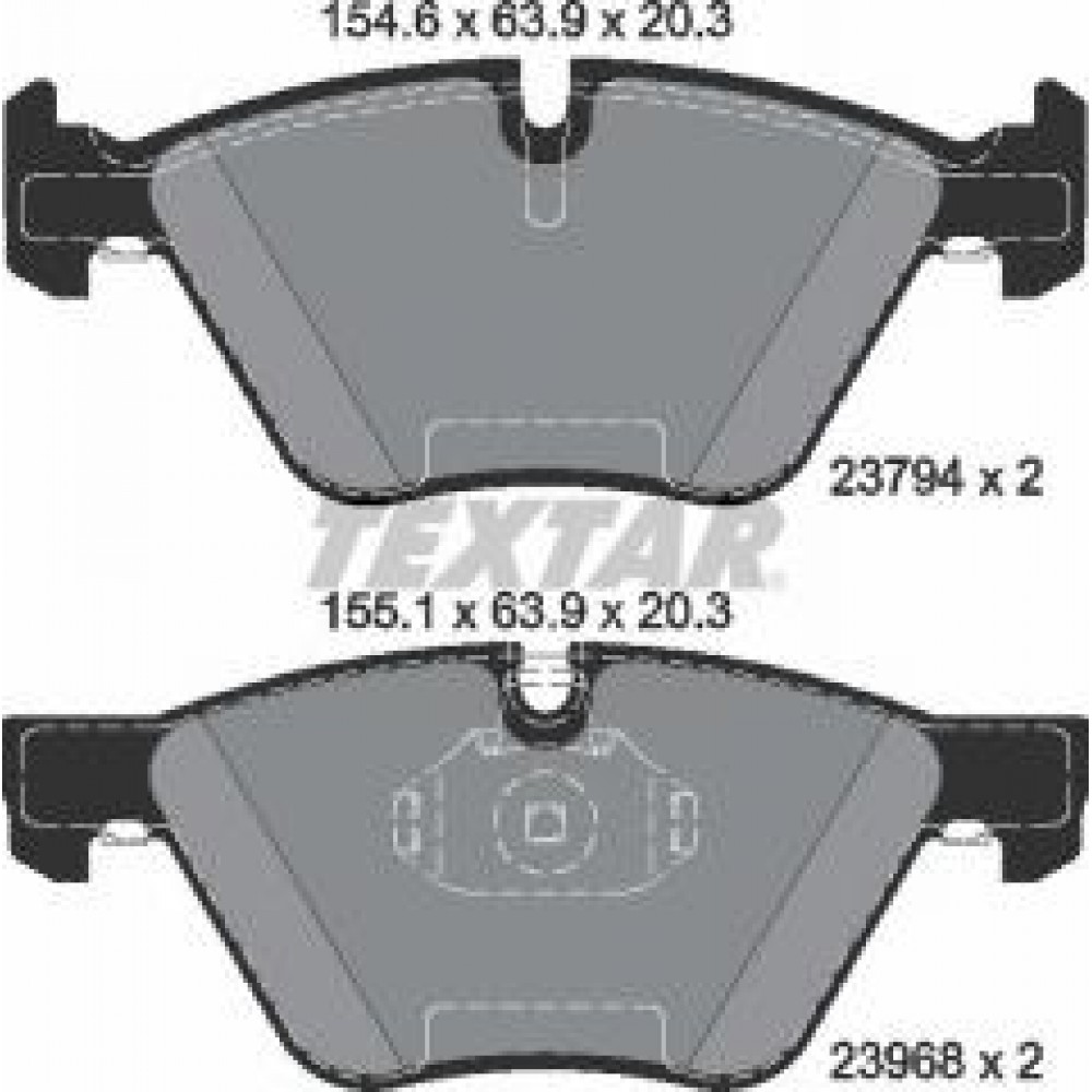 Колодки гальмівні (передні) BMW 3 (E90-93) 04-/ X1 (E84) 09- (Ate-Teves) Q+
