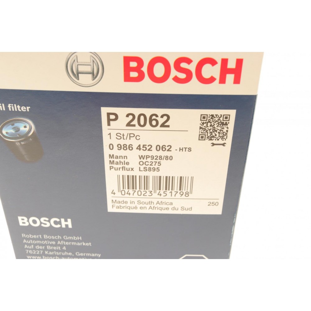 Фільтр масляний Ford Ranger/Mazda B-Serie/Toyota Avensis/Hiace/Hilux/Land Cruiser 2.0D-4.2D 81-07