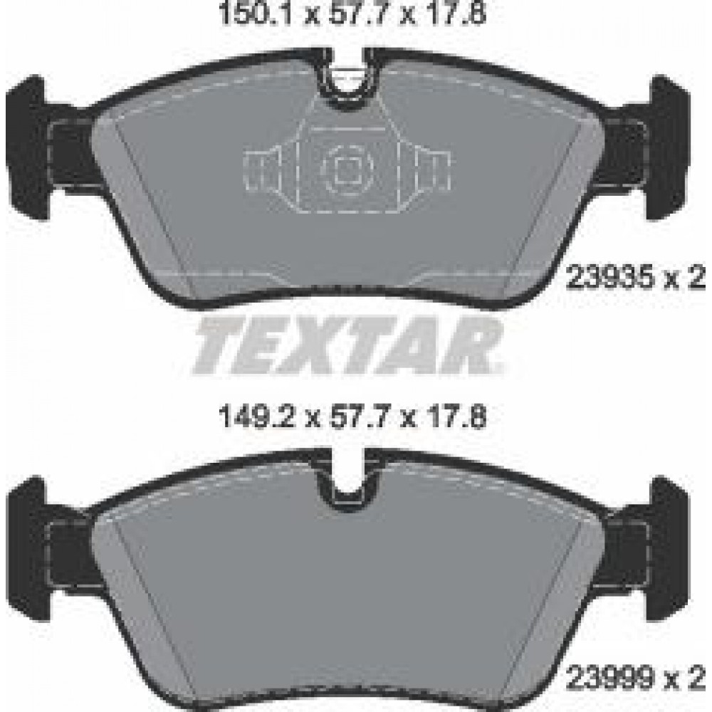 Колодки гальмівні (передні) BMW 1 (E87)/ 3 (E90) 1.6/2.2/2.0D 04-11 (Ate-Teves) Q+