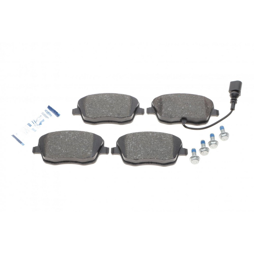 Колодки гальмівні (передні) Seat Ibiza/VW Polo 01-09/Skoda Fabia 99-14/Roomster 06-15 (+датчик)