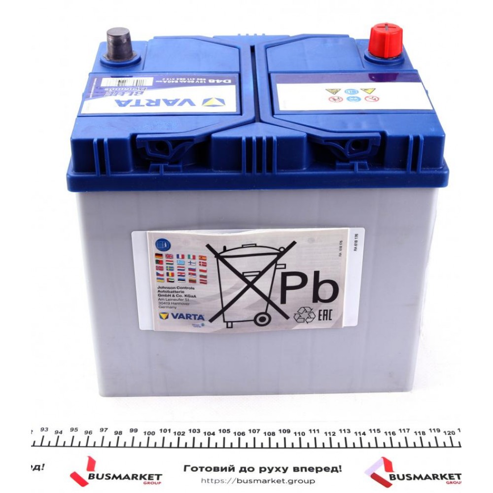 Акумуляторна батарея 60Ah/540A (232x173x225/+L/B00) Blue Dynamic D48 Азія