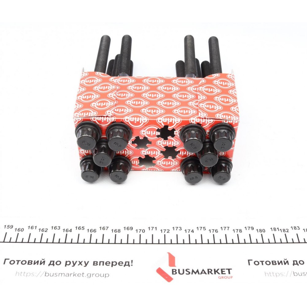 Болти головки (к-кт 10шт.) Hyundai Tucson/Santa Fe/Kia Cee'd/Cerato1.5D/2.0D 01- (M12x184mm)