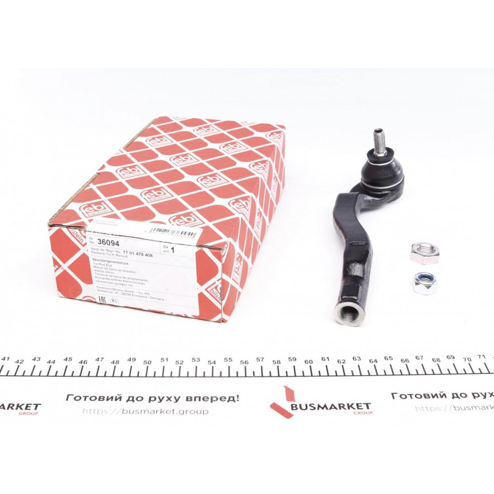 Наконечник тяги рульової (R) Renault Kangoo 1.5dCi/1.6 08-