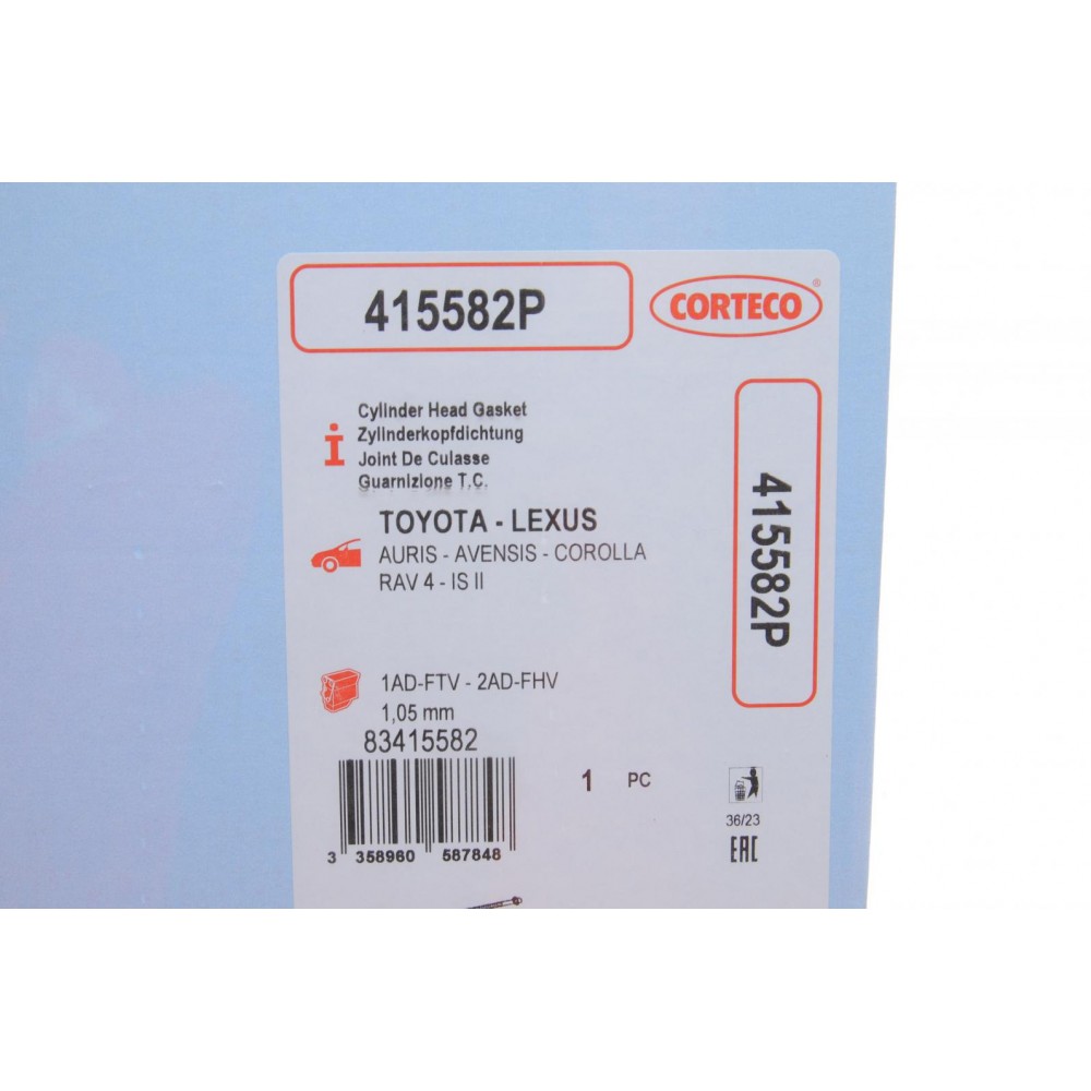 Прокладка ГБЦ Toyota Rav 2.2 D 06- (4 мітки) (1.05mm)