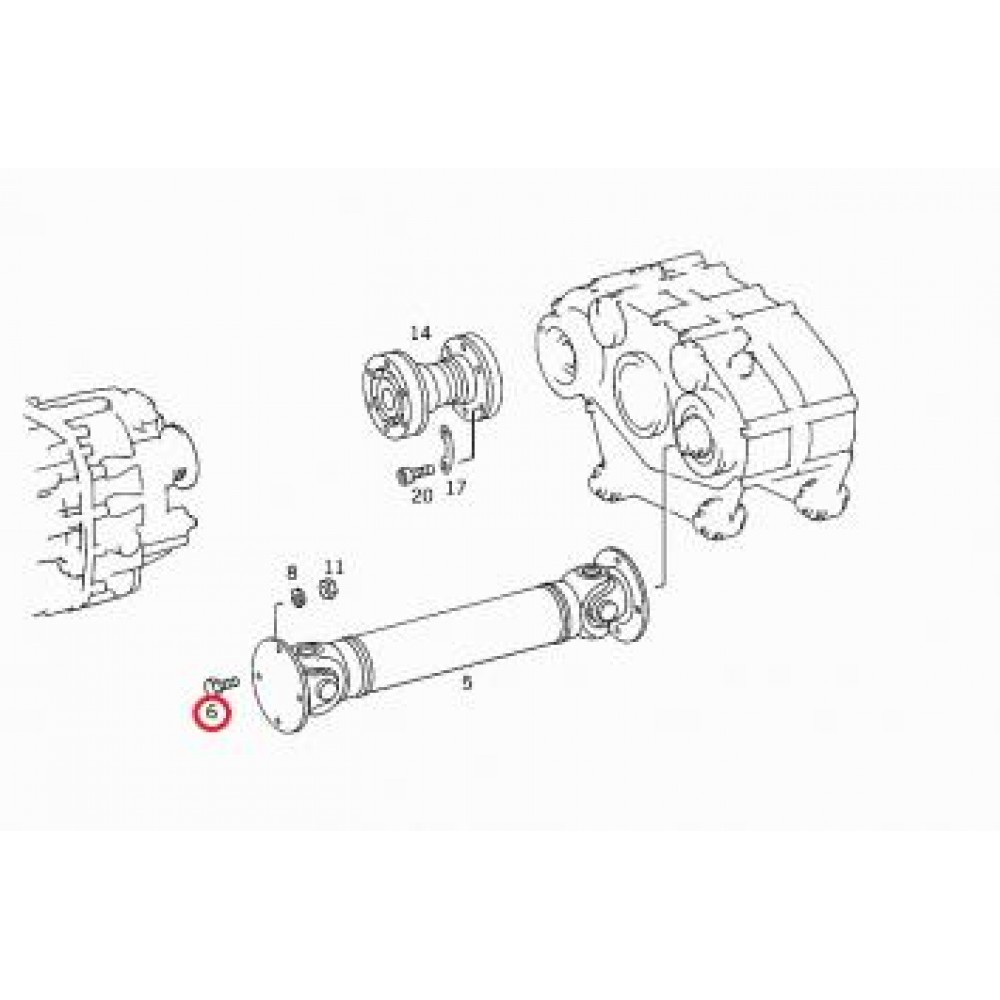 Болт кардана DB 208-310D