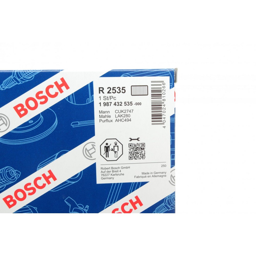Фільтр салону Land Rover Discovery 04-/Range Rover Sport 3.0-5.0 05- (вугільний)