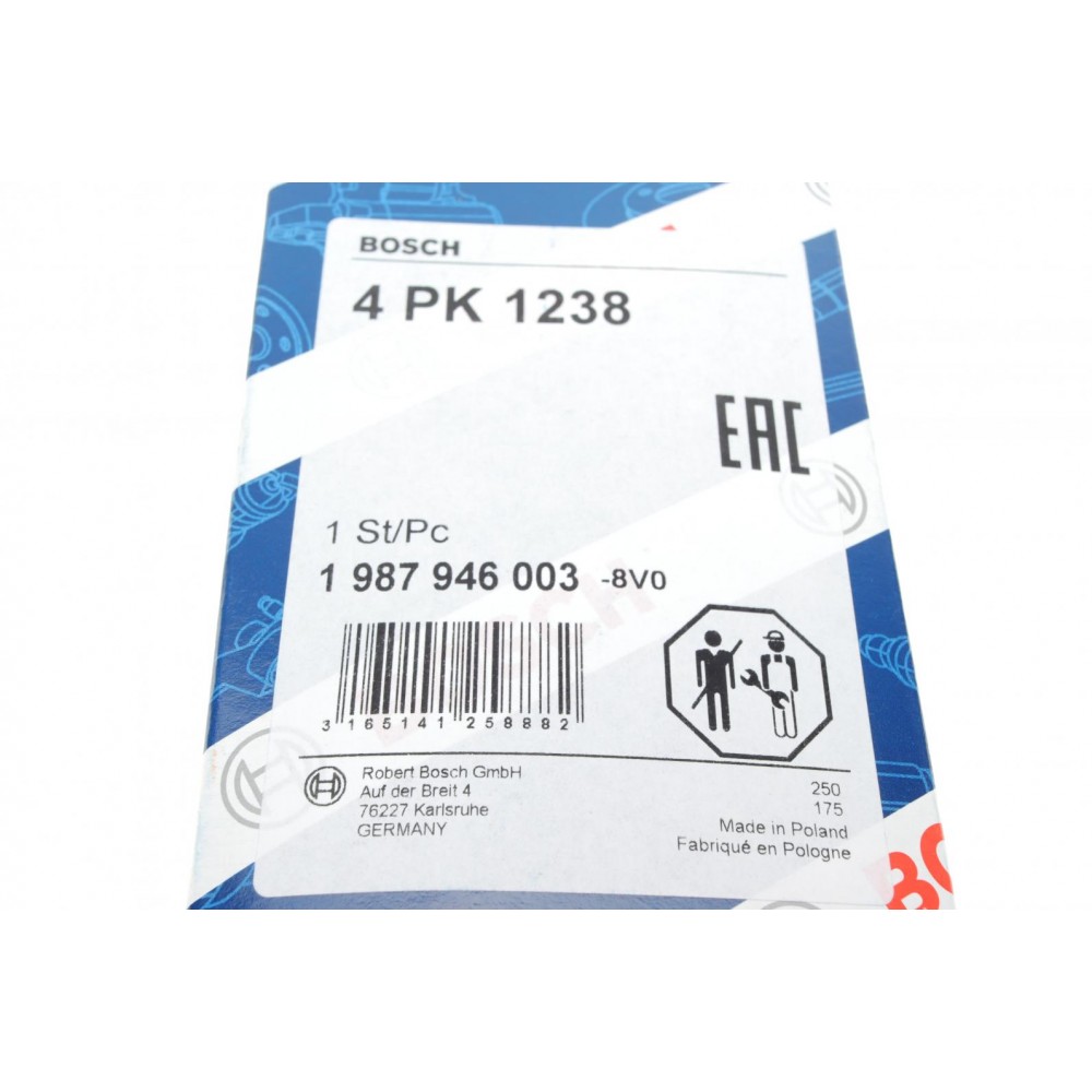 Ремінь генератора Renault Clio/Kangoo 1.4i/1.6 98-03 (4PK1238)