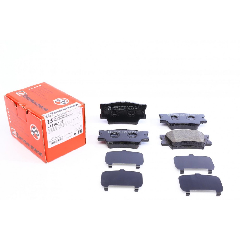 Колодки гальмівні (задні) Toyota Camry/Rav4/Lexus ES 06- (Akebono)
