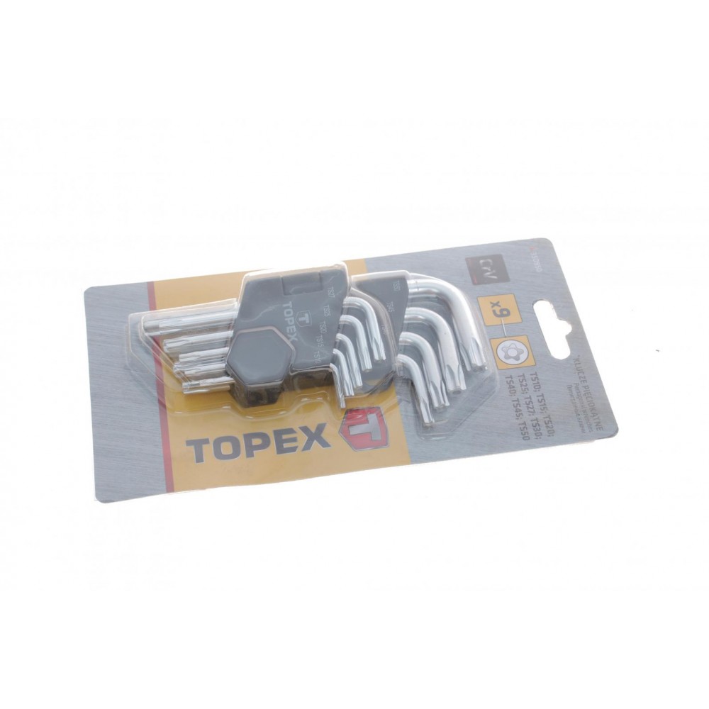 Набір ключів Г-под. Torx з отвором T10-T50 (Pentalobe)