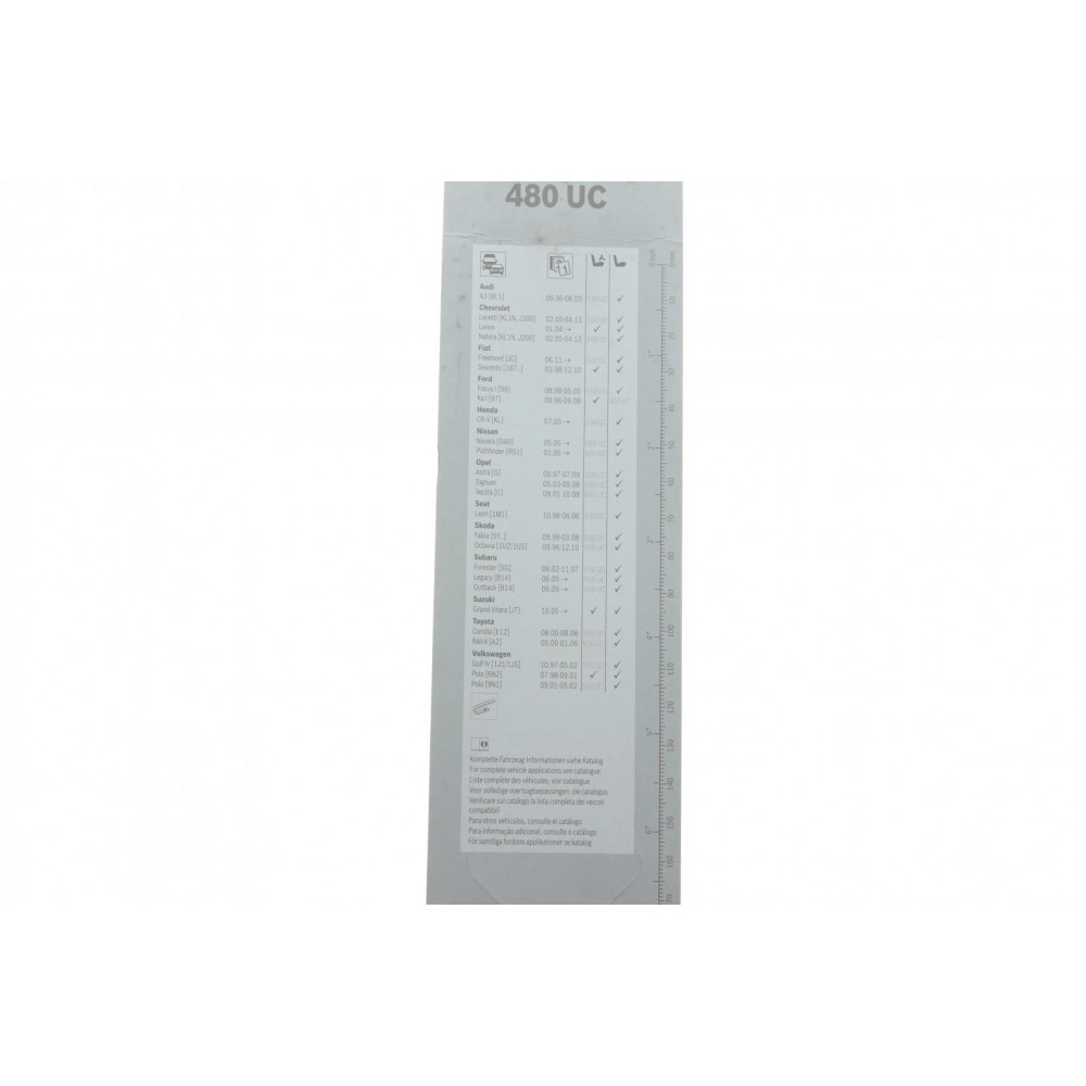 Щітка склоочисника (480мм) VW Polo/Golf IV/Skoda Octavia/Renault Laguna/Opel Omega 86-