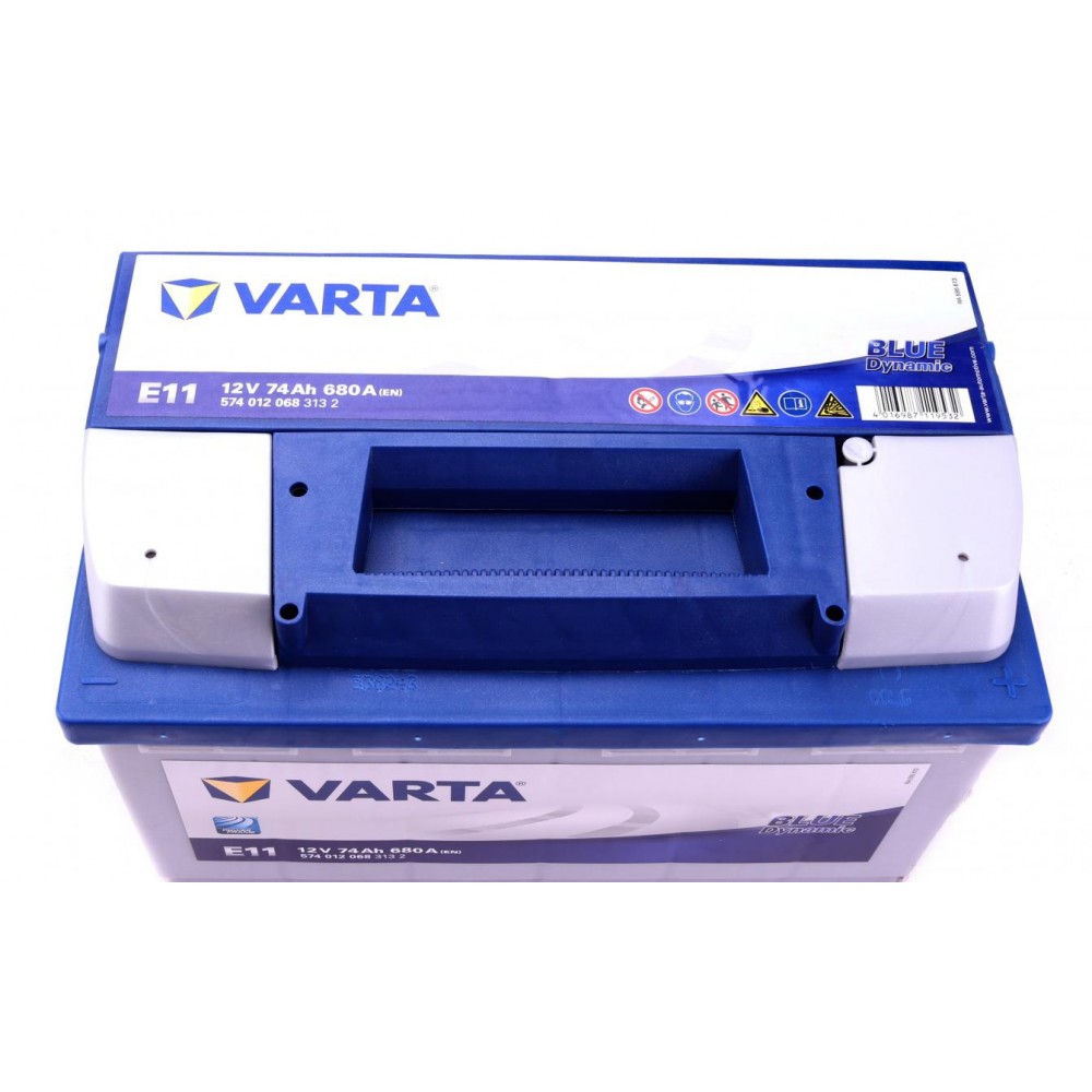 Акумуляторна батарея 74Ah/680A (278x175x190/+R/B13) Blue Dynamic E11