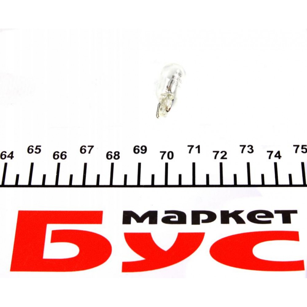 Автолампа W5W 12V 5W W2.1x9.5d Standard (без цоколя) (1шт.)