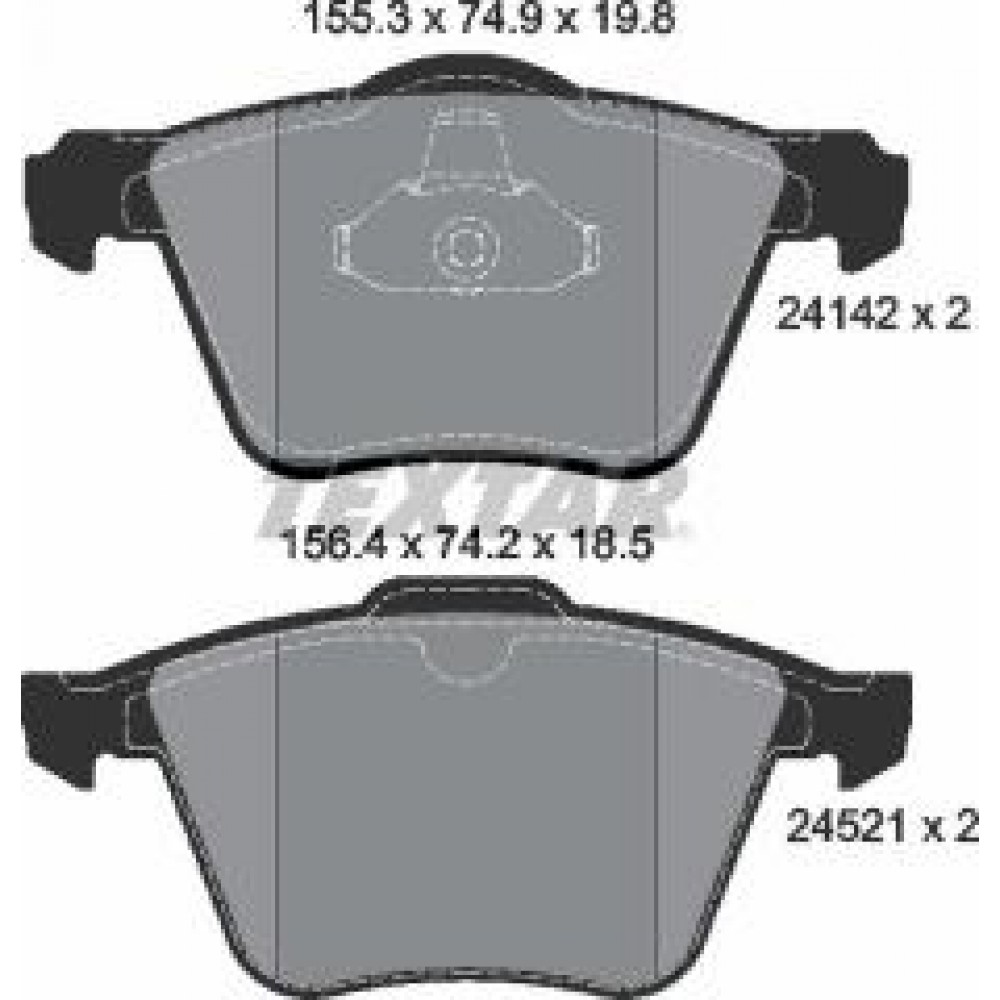 Колодки гальмівні (передні) Ford Galaxy/S-max/ Volvo S80/V60/V70 06- (Teves) Q+