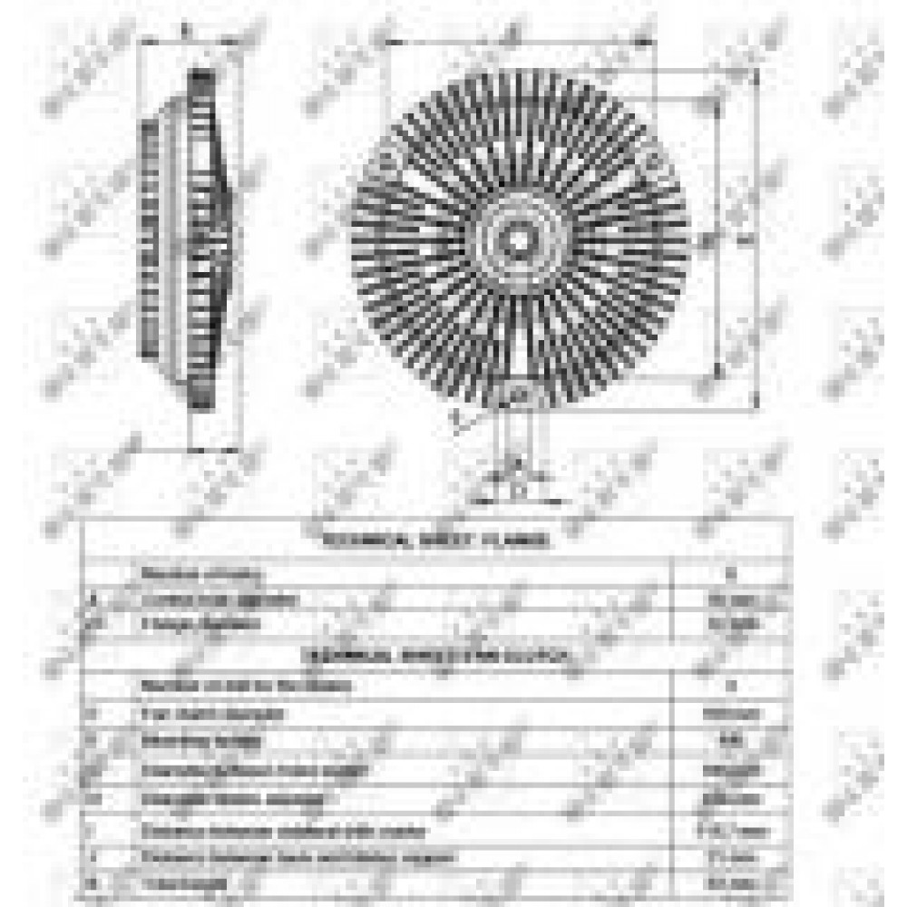 Муфта вентилятора DB 210-310 OM602